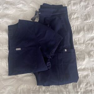 Figs Navy Scrub Set - Size M